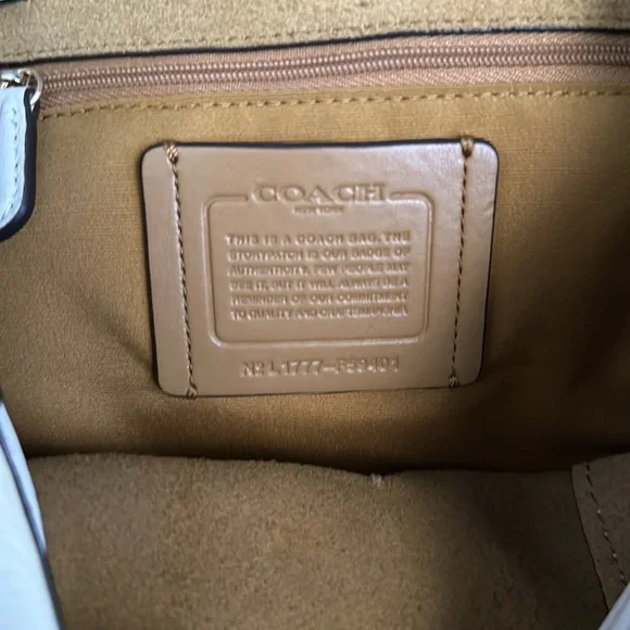 Coach White Leather drawstring Micro Mini Backpack - Picture 4 of 4